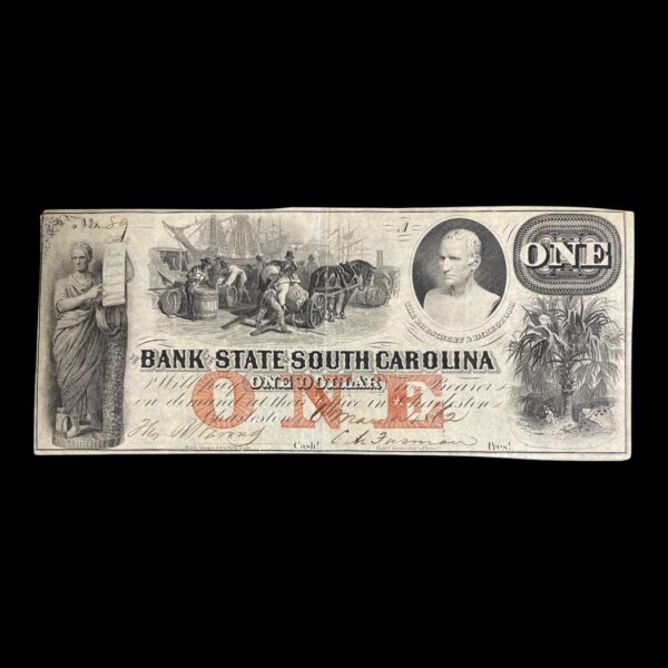 USA 1 Dollar 1862 "The Bank of The State of South Carolina"