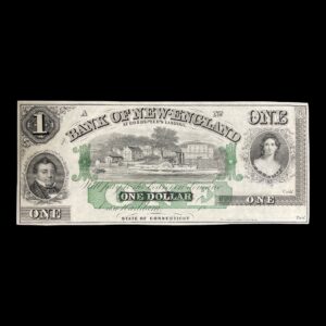 USA 1 Dollar "Bank of New England" Remainder