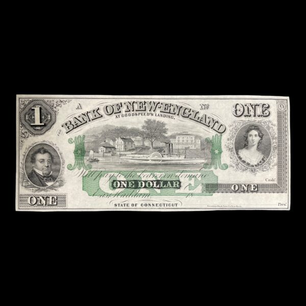 USA 1 Dollar "Bank of New England" Remainder