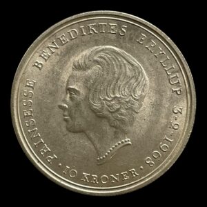 10 kr erindringsmønt 1968