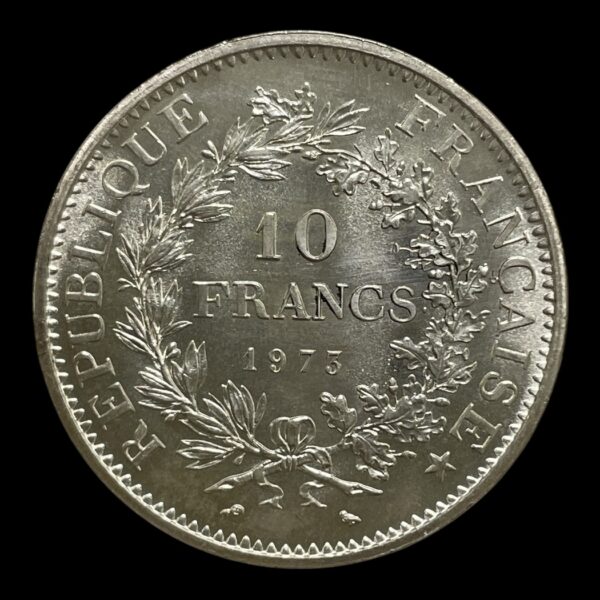 10 Francs 1973 Frankrig Sølv (.900) Vægt 25 gram