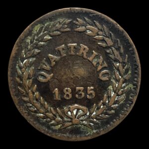 1 Quattrino 1835 Pave staten