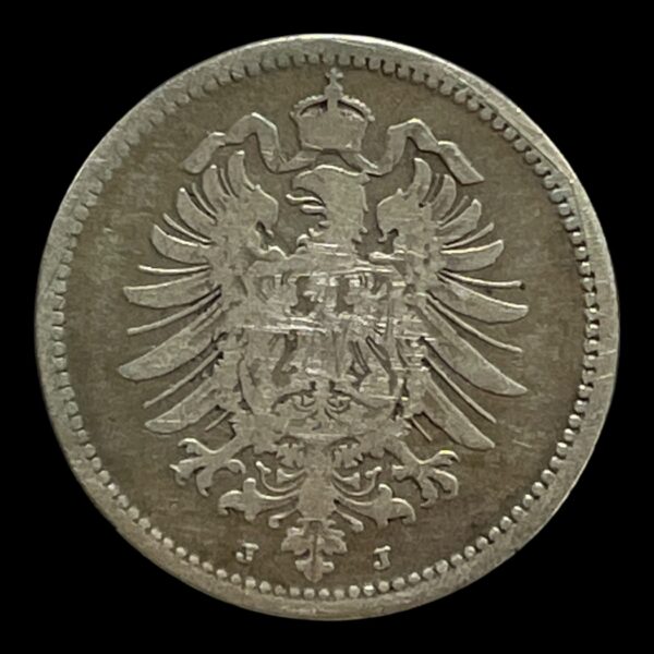 Tyske Rige 20 Pf. 1875 J