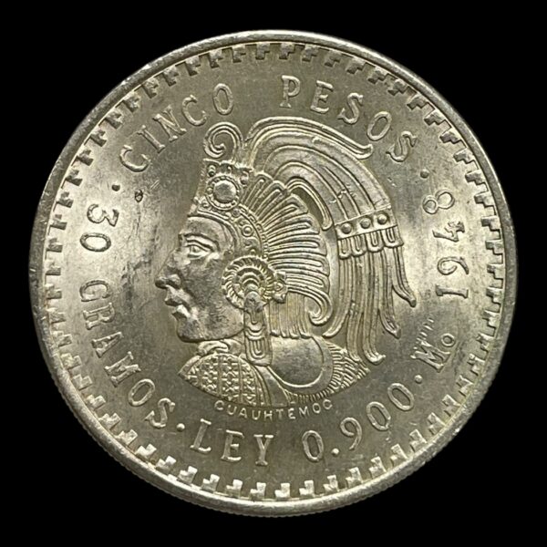 5 Pesos 1948 Mexico