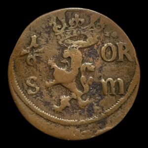 1/6 Öre 1671 Sverige Type Standard cirkulationsmønter Sammensætning Kobber Vægt 7,1 g