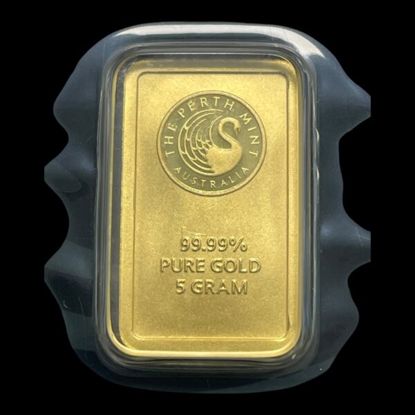 5 Grams Guldbarre - Perth Mint Australia - Kangaroo