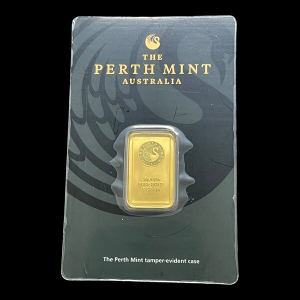 5 Grams Guldbarre - Perth Mint Australia - Kangaroo