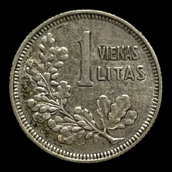 1 Litas 1925 litauen Standard cirkulationsmønter Sølv (.500) Vægt 2,7 Gram