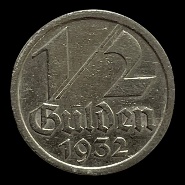1/2 Gulden 1932 Danzig Standard cirkulationsmønter Sammensætning nikkel Vægt 3 g