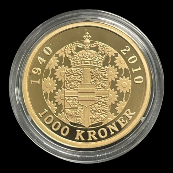 1000 kr 2010 - Dronning Margrethe II 70 Års Fødselsdag - Image 3