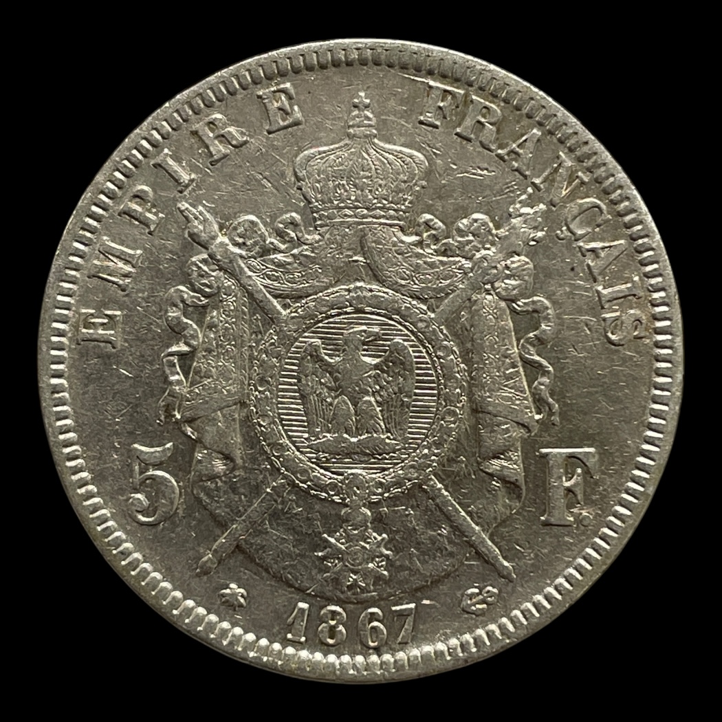 Frankrig 5 Francs 1867
