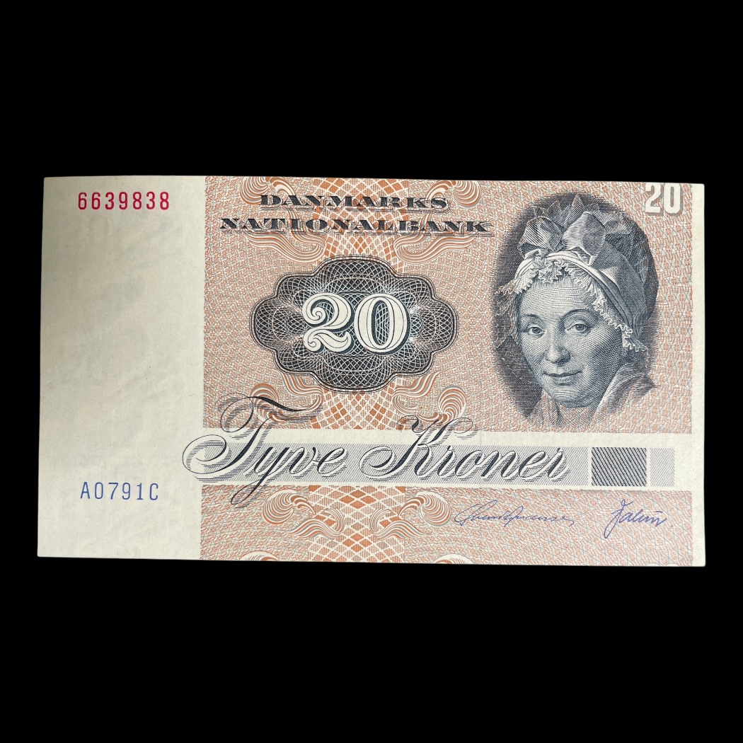 20 Kroner A0 1979 Fejlskåret