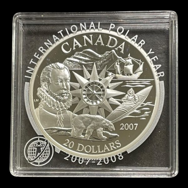 20 Dollars 2007 Canada Polarår Ikke-cirkulerende mønter Sølv (0,925) Vægt 27,78 Gram
