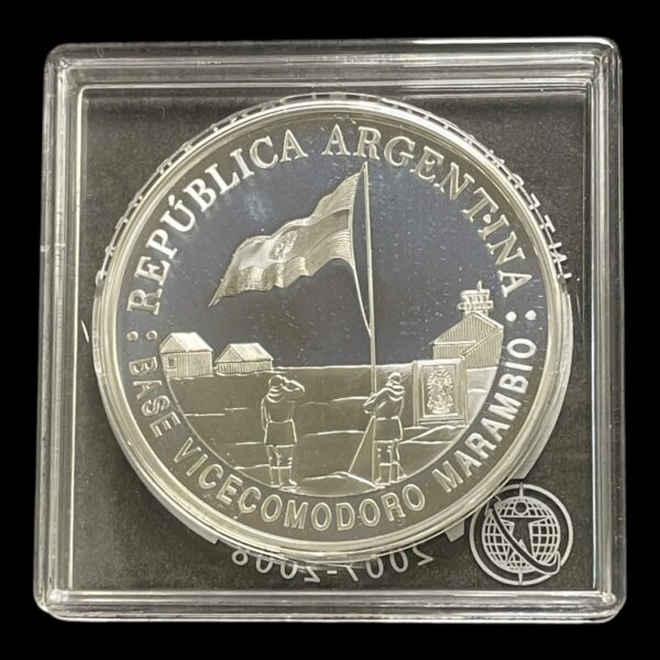 5 Pesos Argentina polarår Ikke-cirkulerende mønter Sølv (.925) Vægt 27 Gram