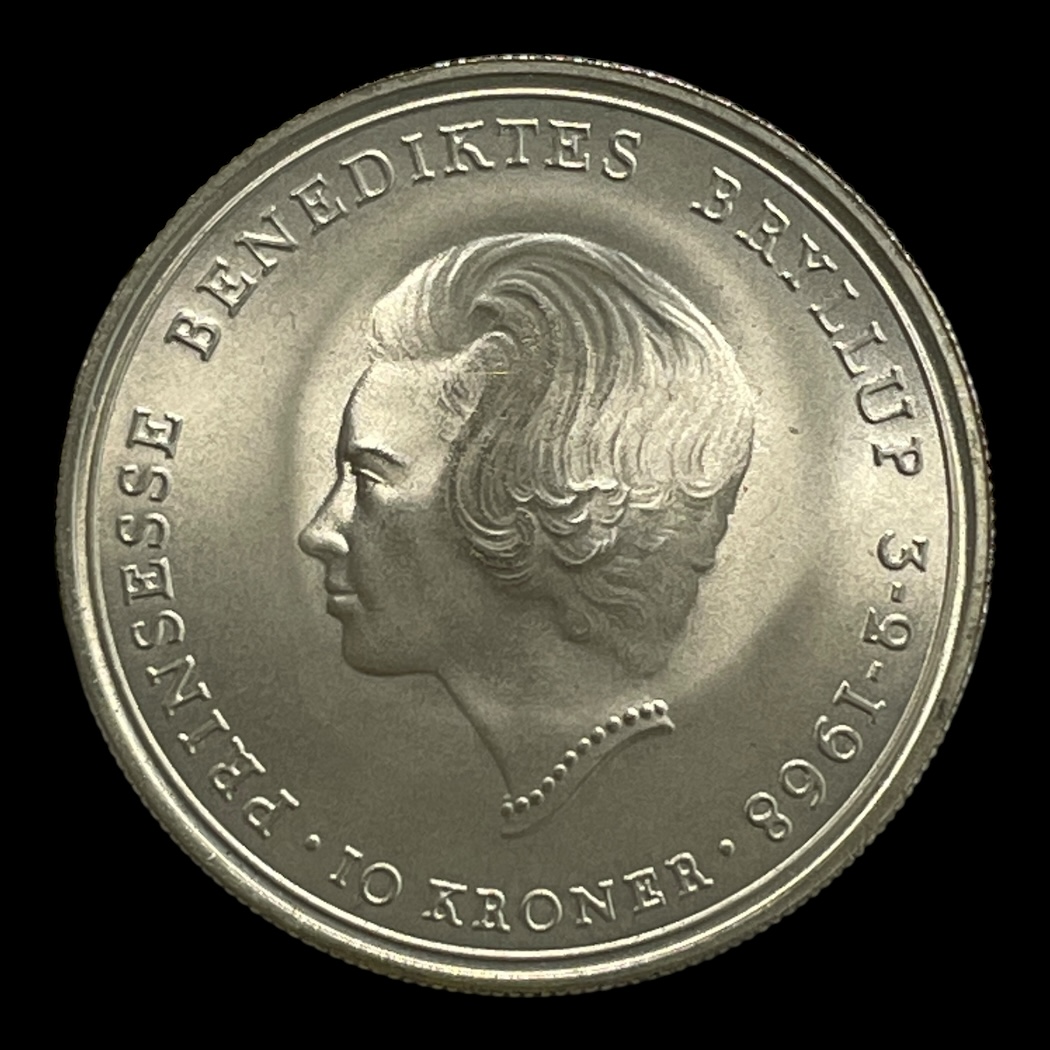 10 kr erindringsmønt 1968