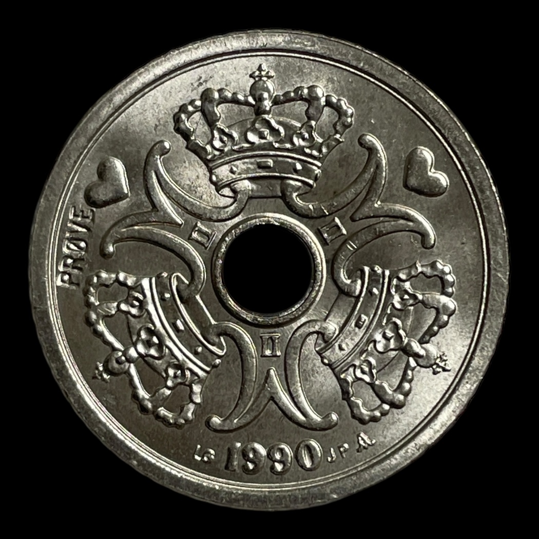 1 kr 1990 Prøvemønt