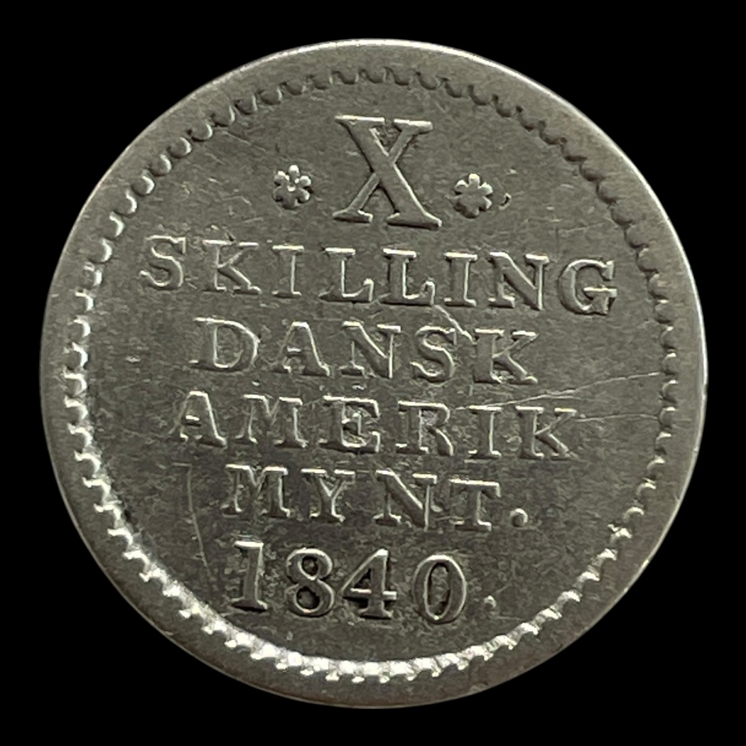 10 Skilling 1840 Dansk vestindien