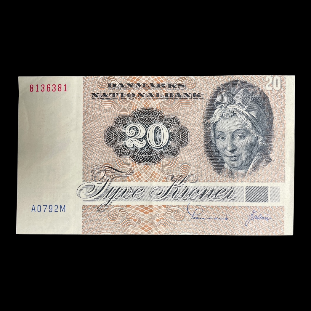 20 Kroner A0 1979 Fejlskåret