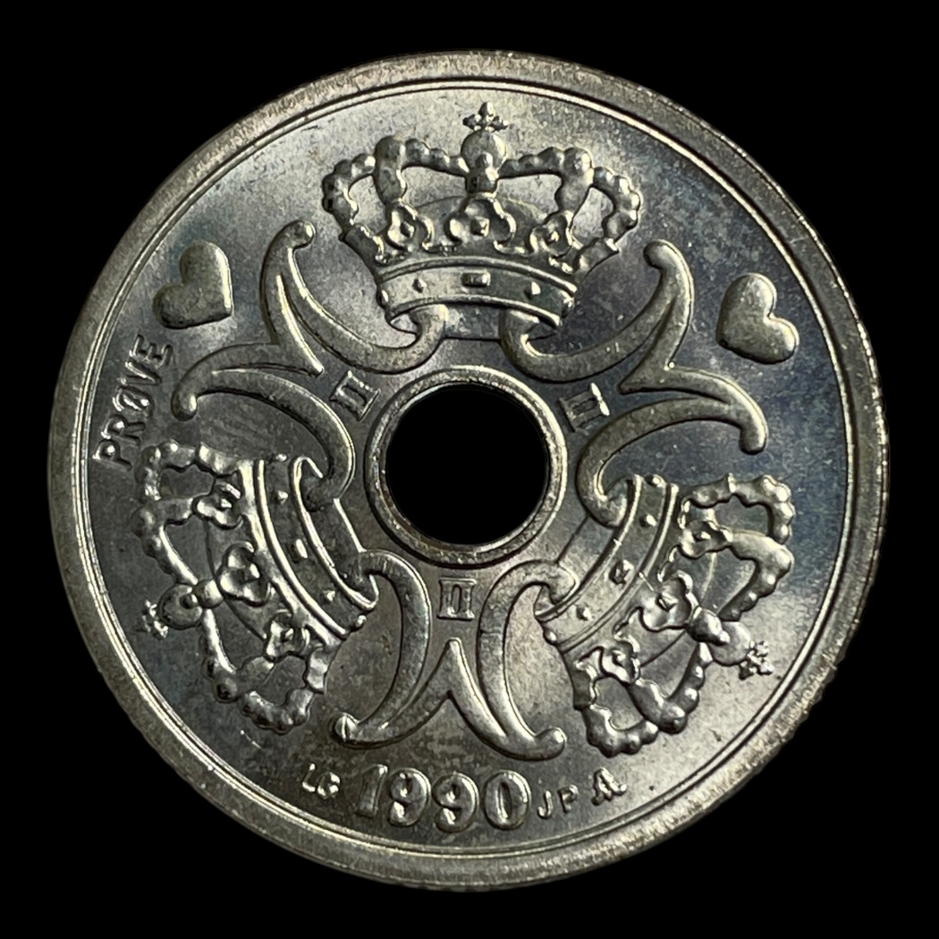 2 kr 1990 Prøvemønt