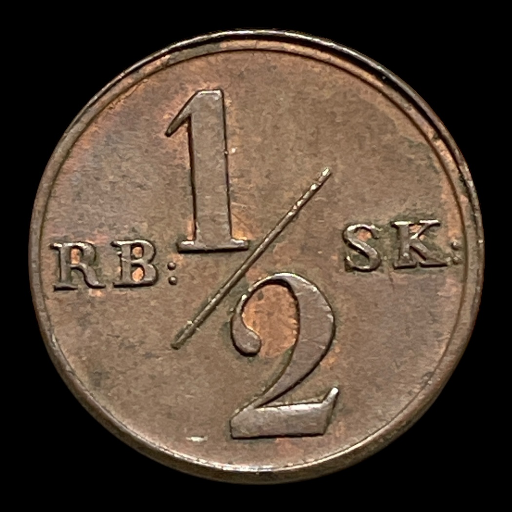 1/2 Rigsbankskilling 1838