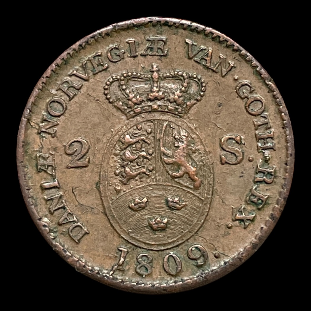 2 Skilling 1809