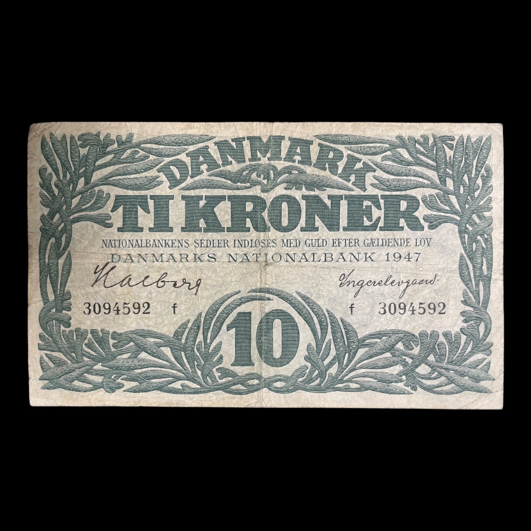 Danmark 10 kroner 1947F Sieg: 122 Kv: 1