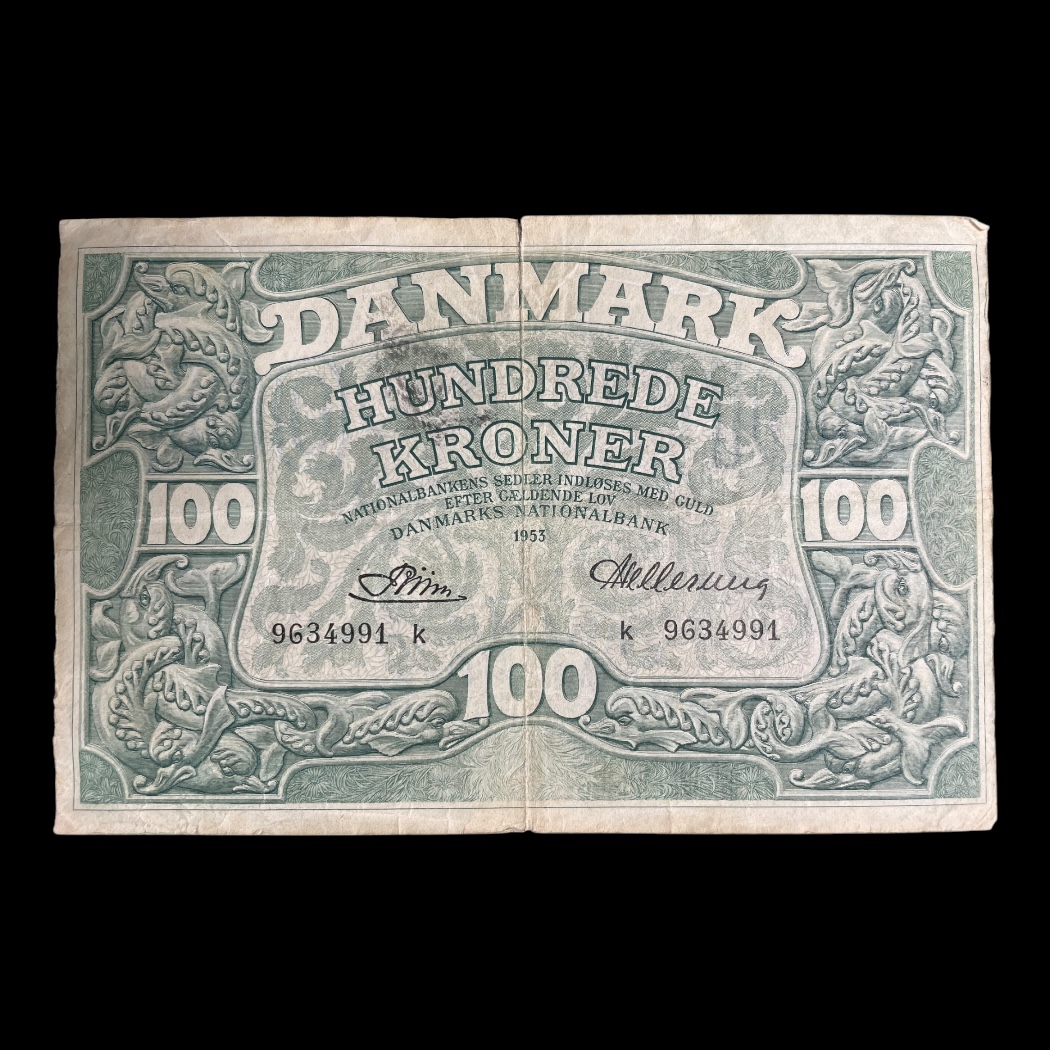 100 Kr. 1953K (Ombytningsudgaven)