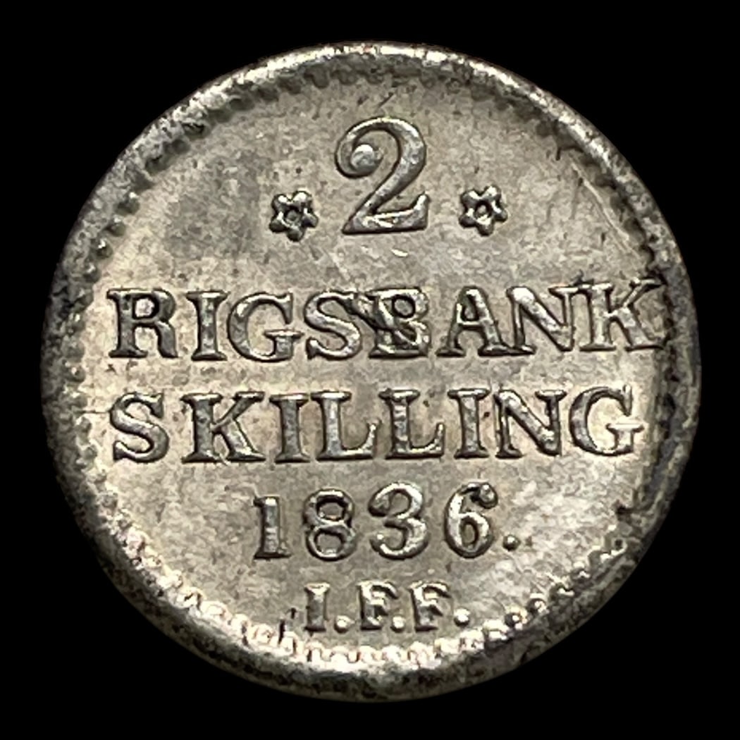 2 Rigsbankskilling 1836