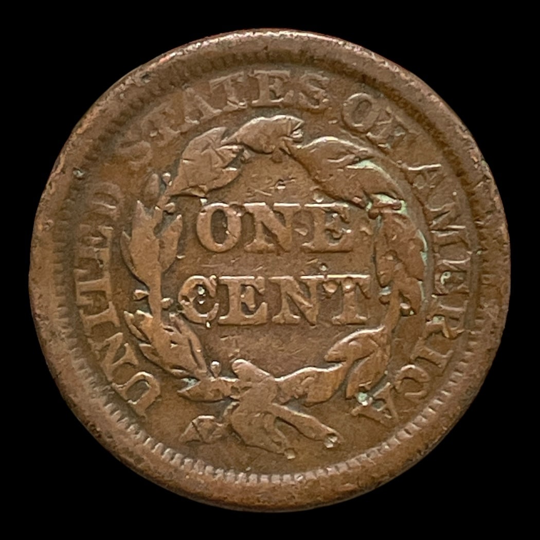 1 Cent 1853 USA, Braided head Standard cirkulationsmønter Sammensætning Kobber Vægt 10,89 Gram