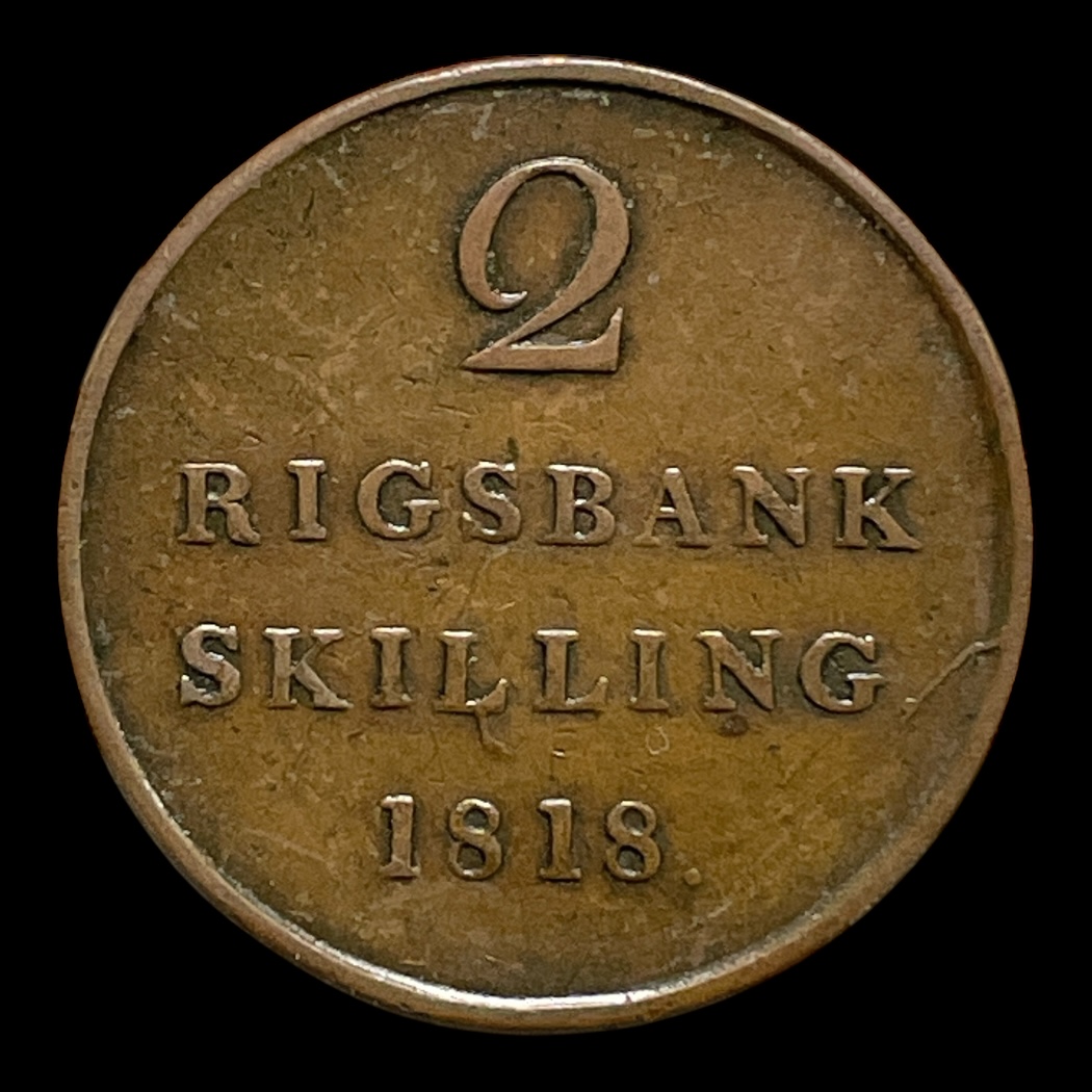 2 Rigsbankskilling 1818