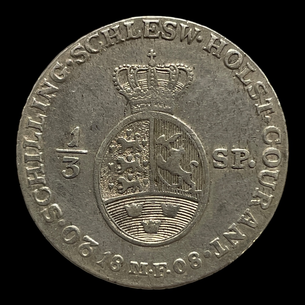 1/3 Speciedaler 1808 Slesvig Holsten Sieg 43.1 H 41a