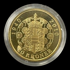 20 Kroner Proof 2010-Dronning Magrethes 70 års Fødselsdag uden æske