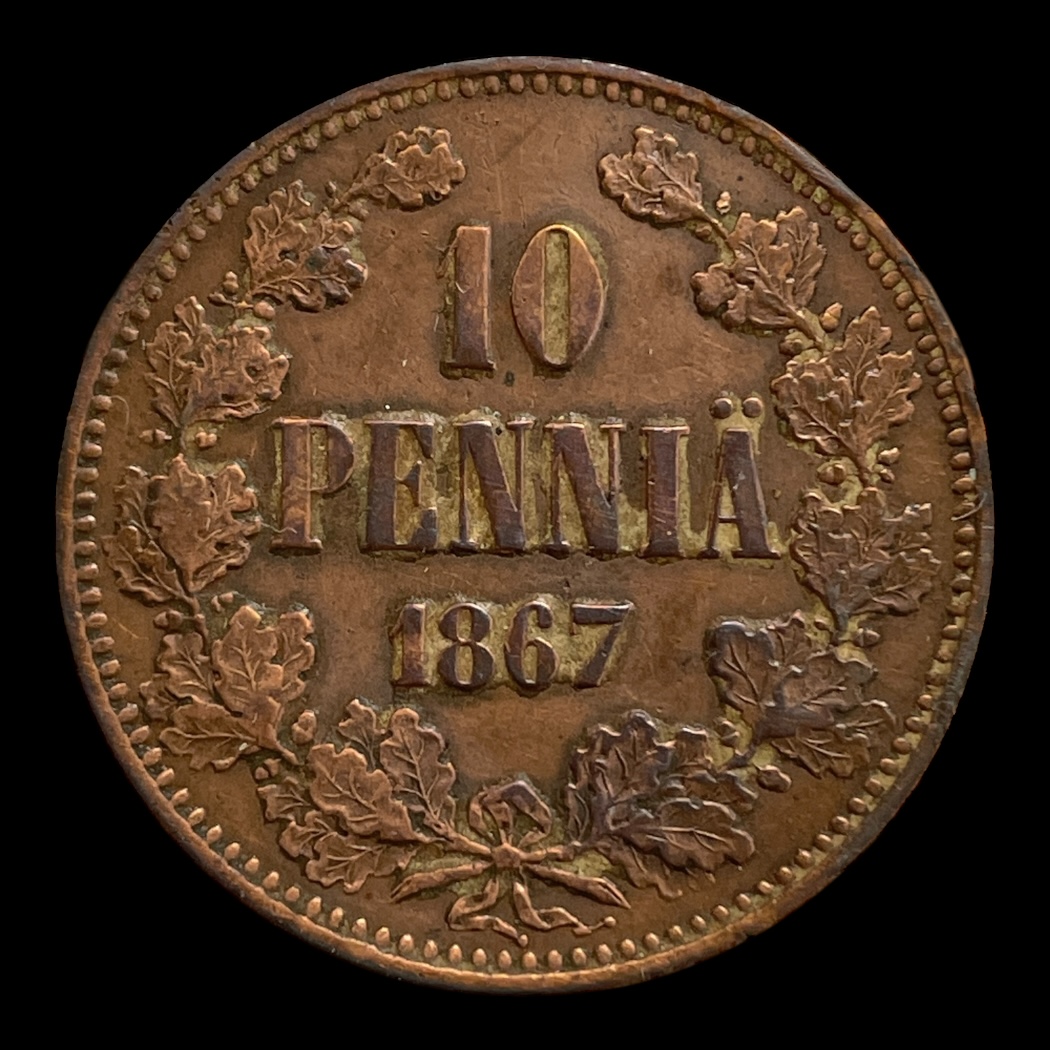 10 Pennia 1867 Finland