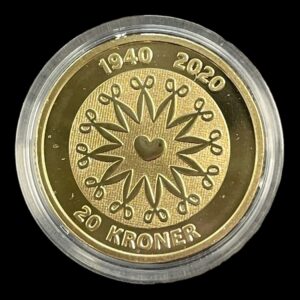 20 Kr Proof 2020-80 Års Fødselsdag - uden æske