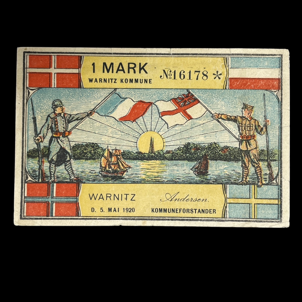 1 Mark Varnæs 1920 Nødseddel Sieg: 112 Kv: 1