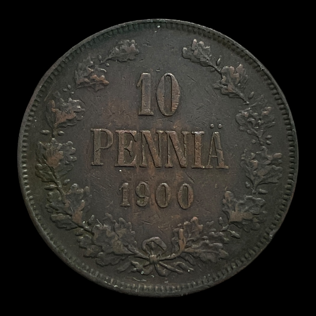 10 Pennia 1900 Finland
