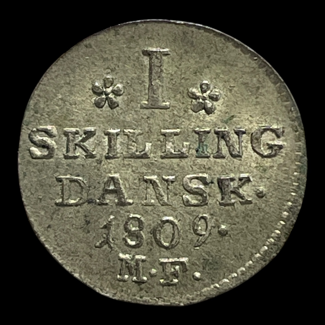 1 Skilling 1812 Sieg 2.1 H 15 A Kobber Vægt 0,78 gram