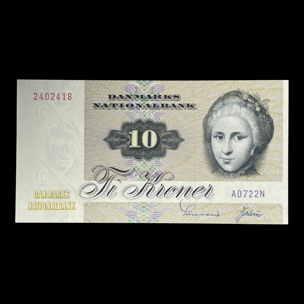 Danmark 10 Kroner A0 1972