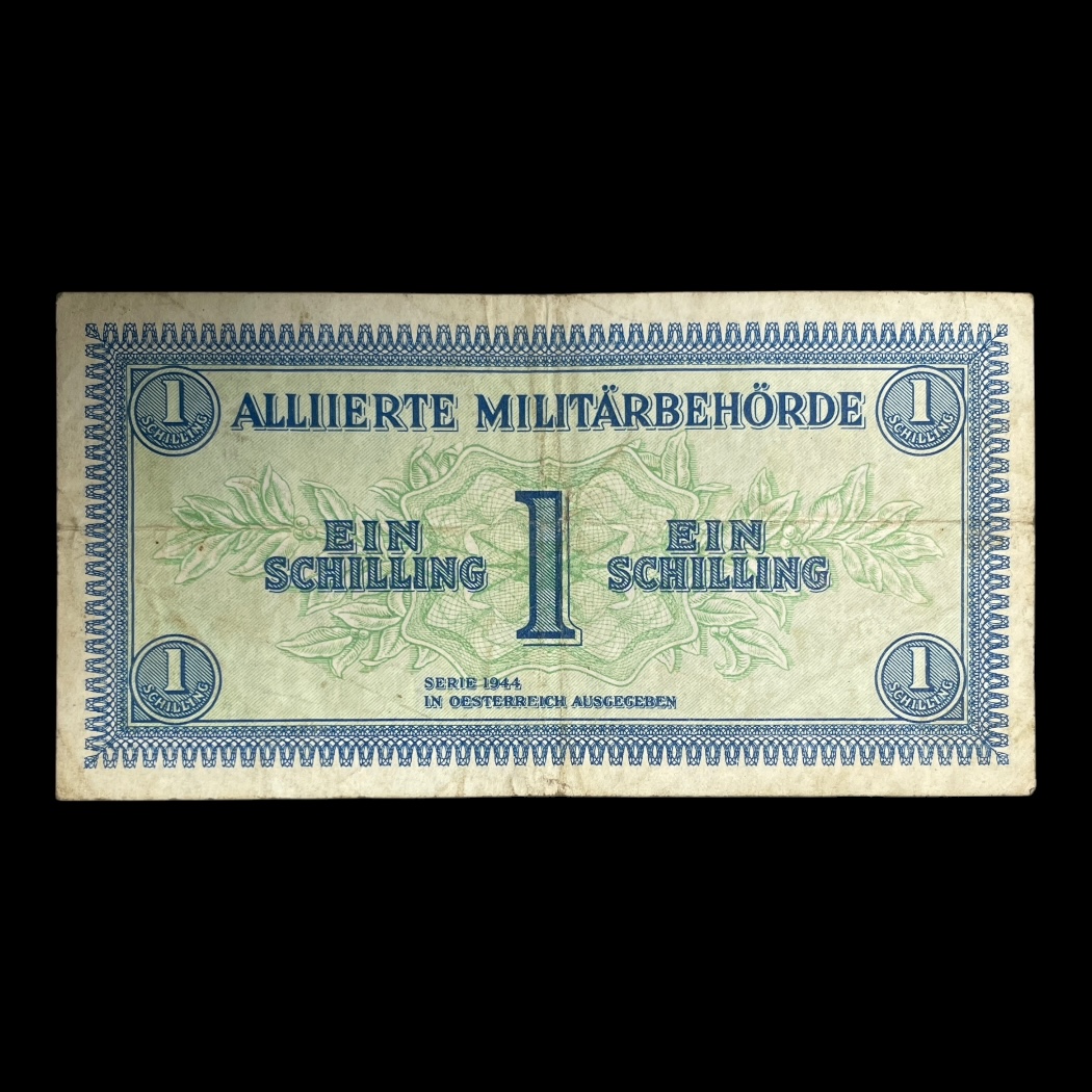 1 Schilling 1944 Østrig "Allied Military Authority" Pick: 103 Kv: 1+/1