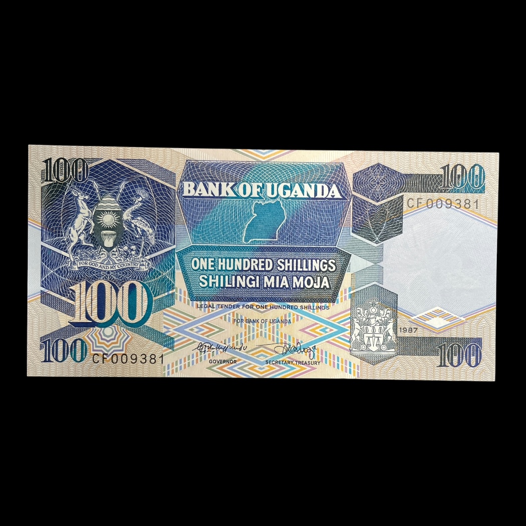 100 Shillings 1987 Uganda Pick: 31 Kv: Unc