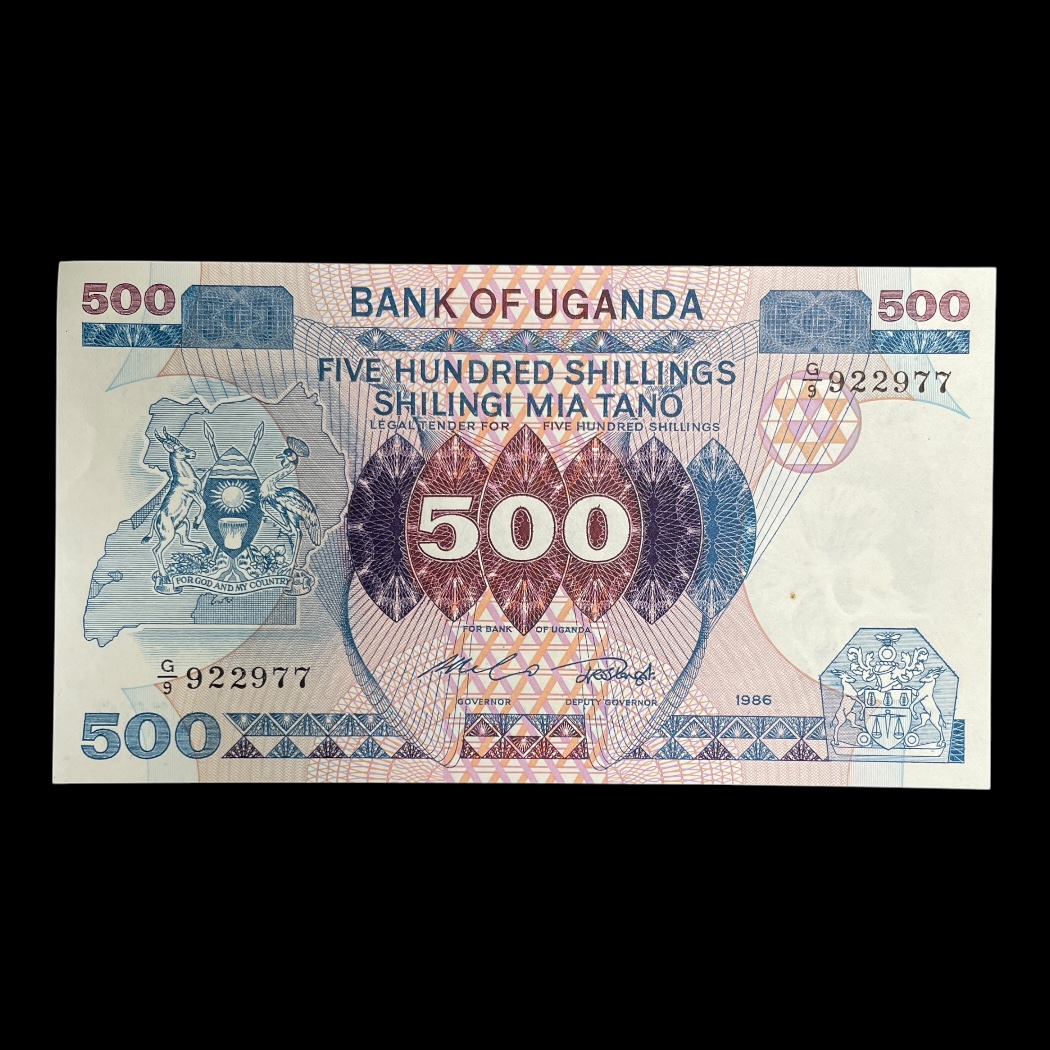 500 Shillings 1986 Uganda Pick: 25 Kv: Unc