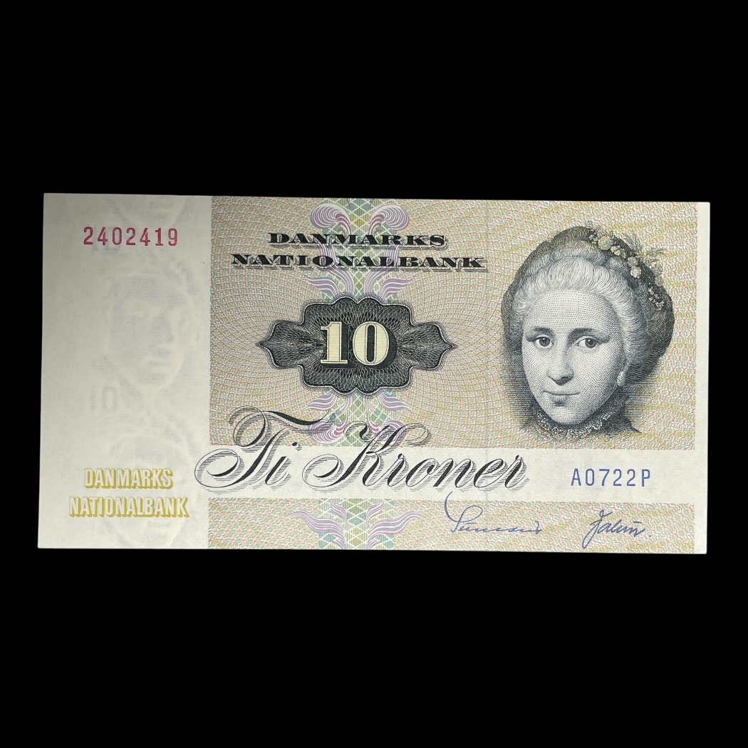 Danmark 10 Kroner A0 1972 Sieg: 139 Pick: 48 Kv: Unc