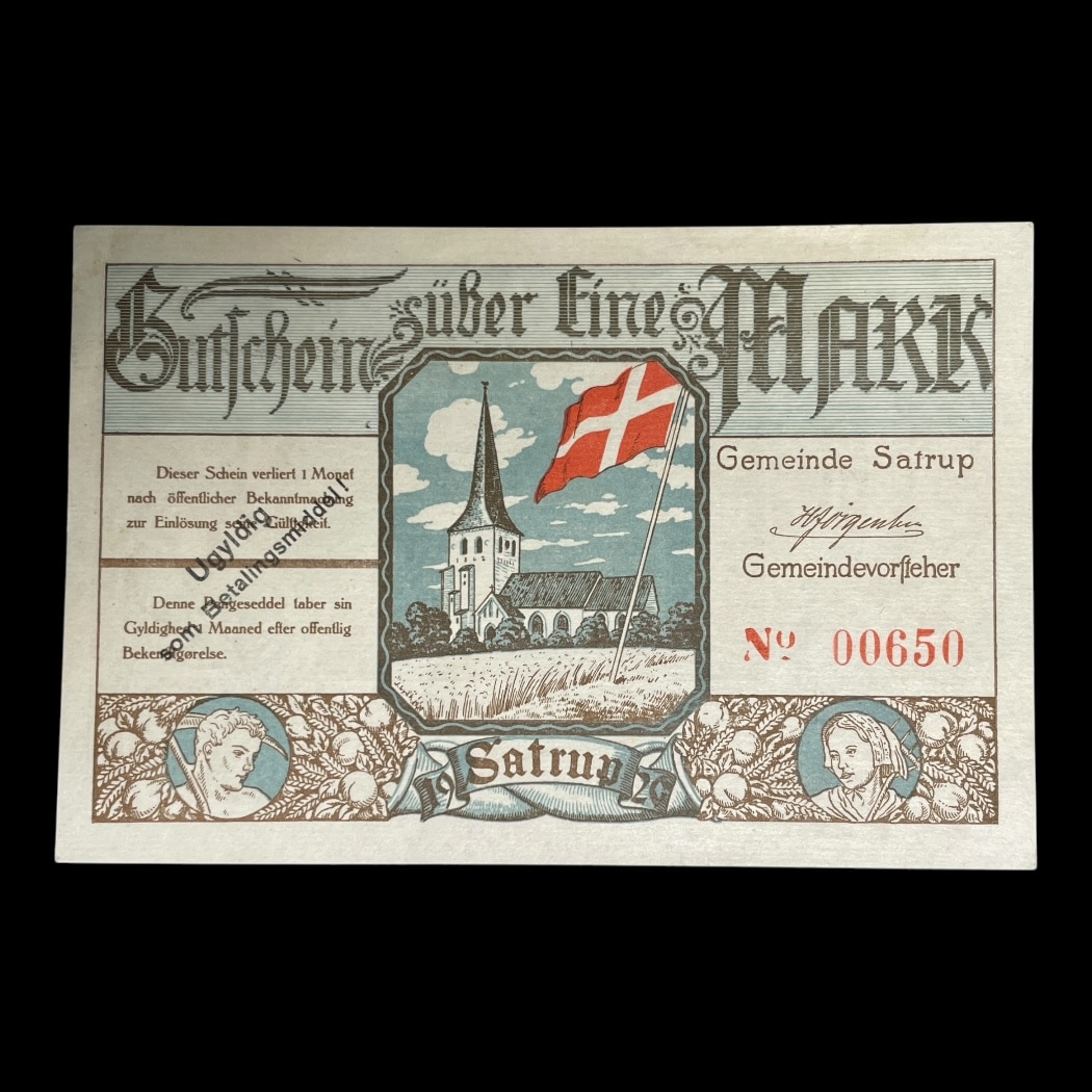 1 Mark 1920 Sottrup Notgeld Sieg: 84A Kv: Au
