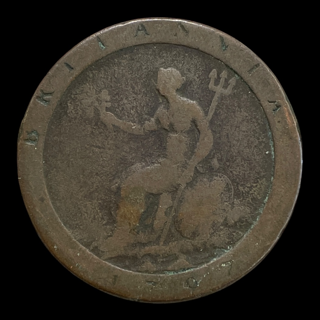 1 Penny "Cartwheel" 1797 Standard cirkulationsmønter Sammensætning Kobber Vægt 28,35 g