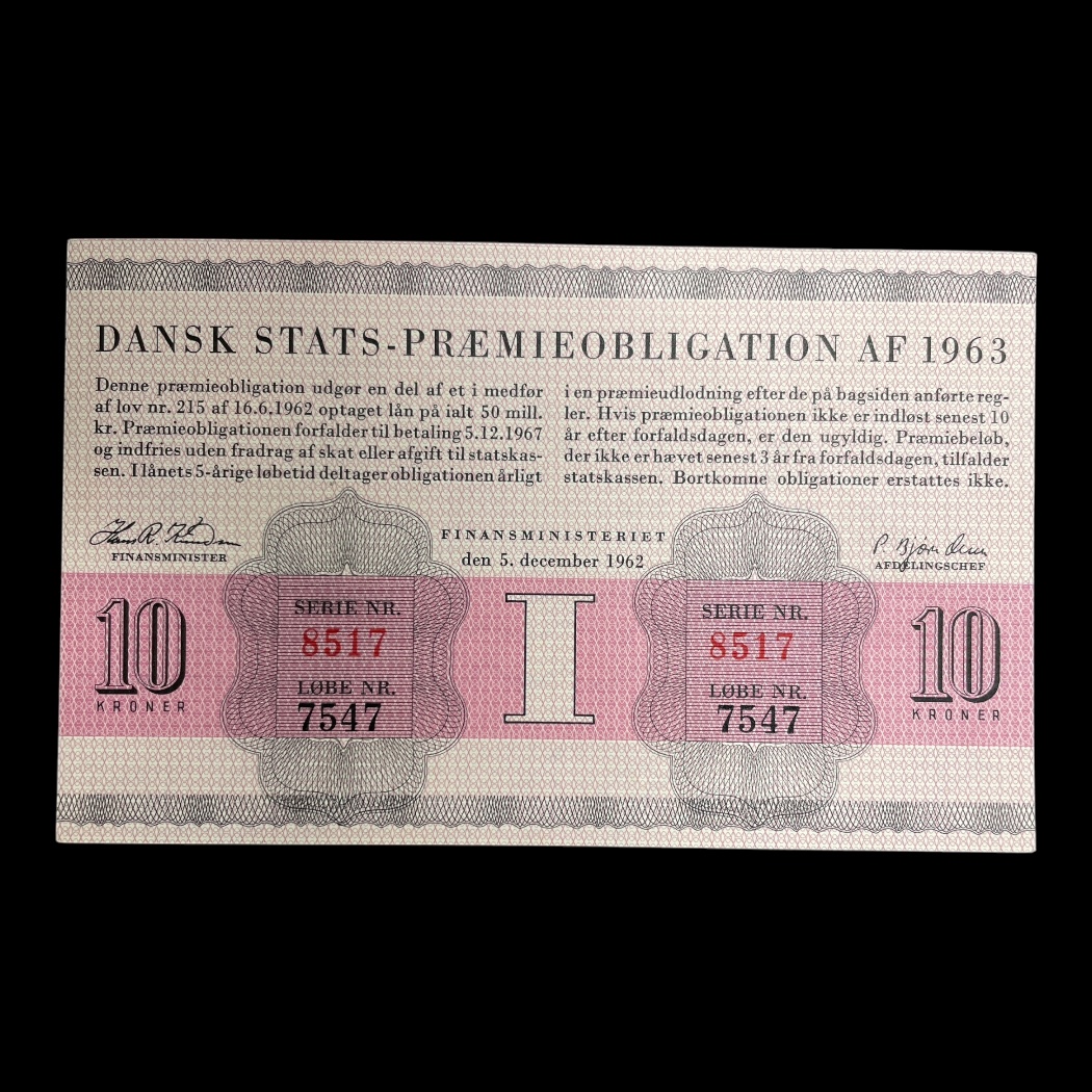 Dansk Premieobligation 1963