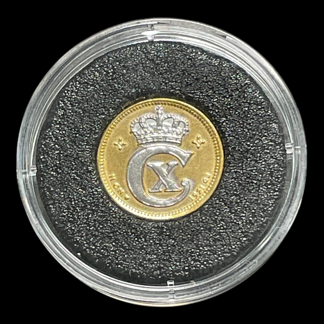 1 øre 1921 Forgyldt
