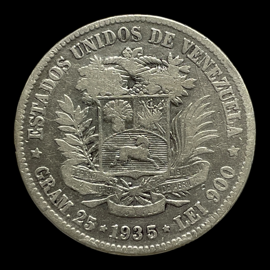 Venezuela 5 Bolivares 1935