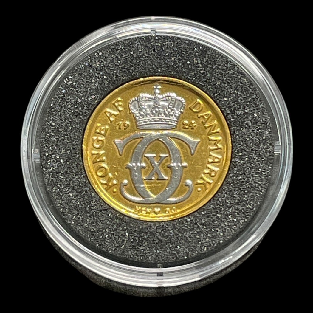 1/2 kr 1924 Forgyldt