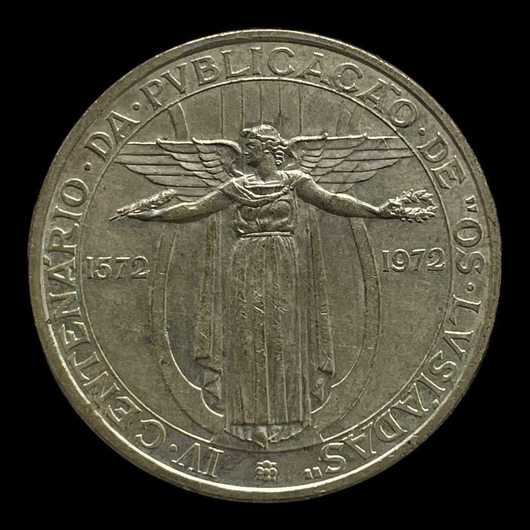 50 Escudos 1972 Portugal Cirkulerende erindringsmønter Sølv (.650) Vægt 18 g