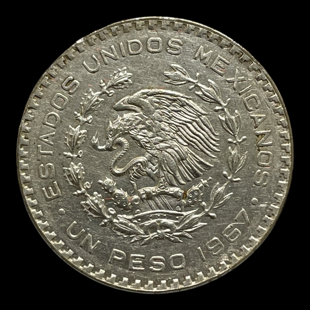 5 Pesos 1948 Mexico Standard cirkulationsmønter Sølv (.900) Vægt 30 g